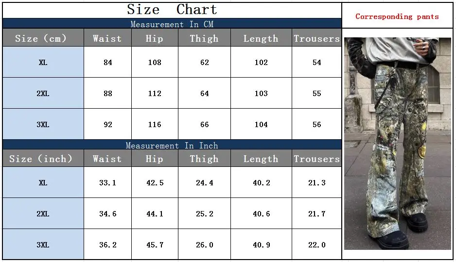 2026 Trashy Y2K 2000er 3D-Grafik Bemalte Streetwear Baggy Jeans Hosen für Herren Kleidung New Rock Punk Denim Hosen Ropa Hombre – Detail 3