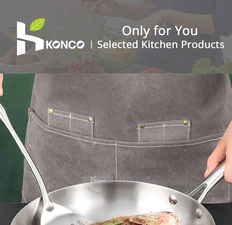 Description Picture 2 of item304 Stainless Steel Frying Pan Un-coated Flat Pan Household Pot for Gas and Induction Cooker Flat Pan No Rust Wok 22/26/28cm