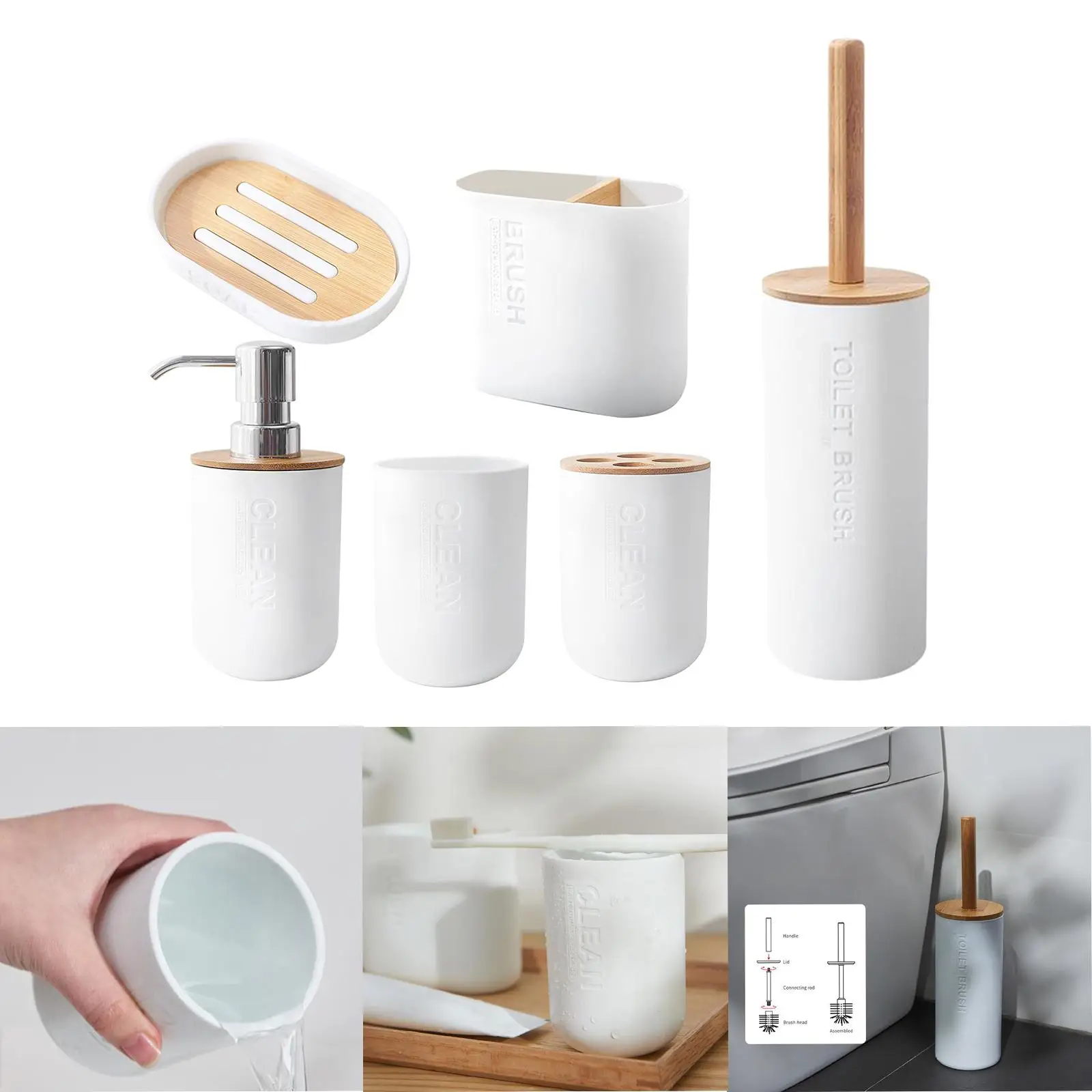Bathroom Accessory Easily Clean for Storing Your Toiletries Countertop Decor