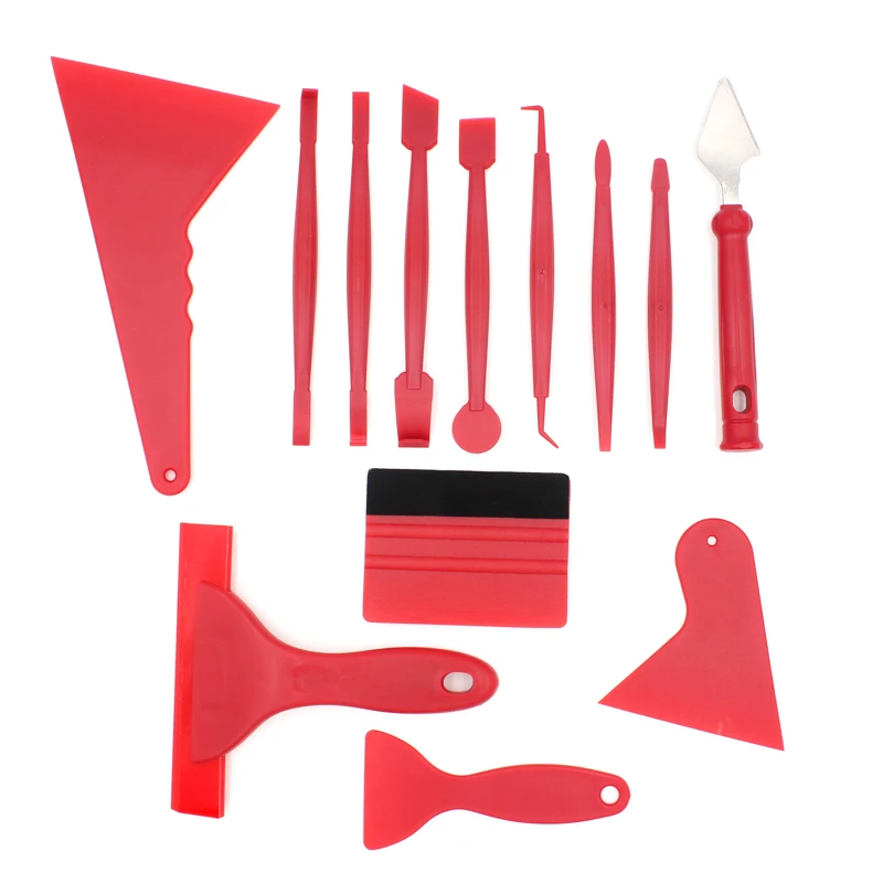 7/13pcs Car Wrapping Tools Kit Vinyl Scraper Cutter Film Squeegee Set Plastic Wrap Tool Car Window Tinting Accessories car wrapping tools,window tinting squeegee,vinyl squeegee,car film scraper,car vinyl scraper,automotive film tools,window tint squeegee
