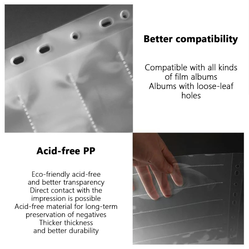 120 Negative Sleeves 135 Film Negative Storage 45 Page Preserver