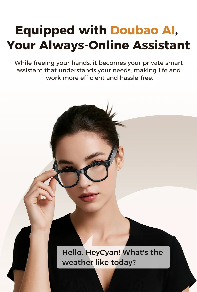 2026 New 800W 4K HD AI Smart Glasses Men Record Video 3600mAh Battery 120 Languages Translation Music Player Glasses With Camera