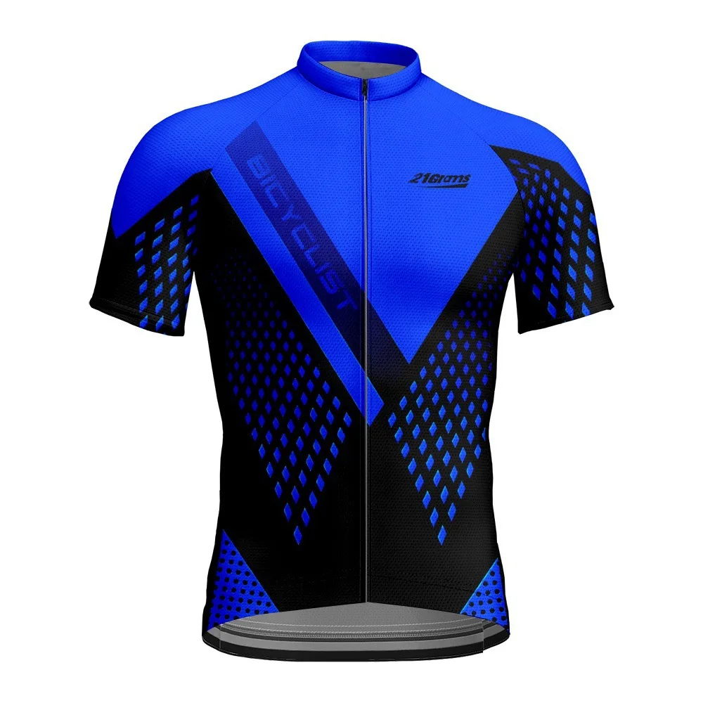 

Дышащая велосипедная одежда с коротким рукавом, профессиональная команда, мужская синяя футболка с принтом, одежда для велоспорта