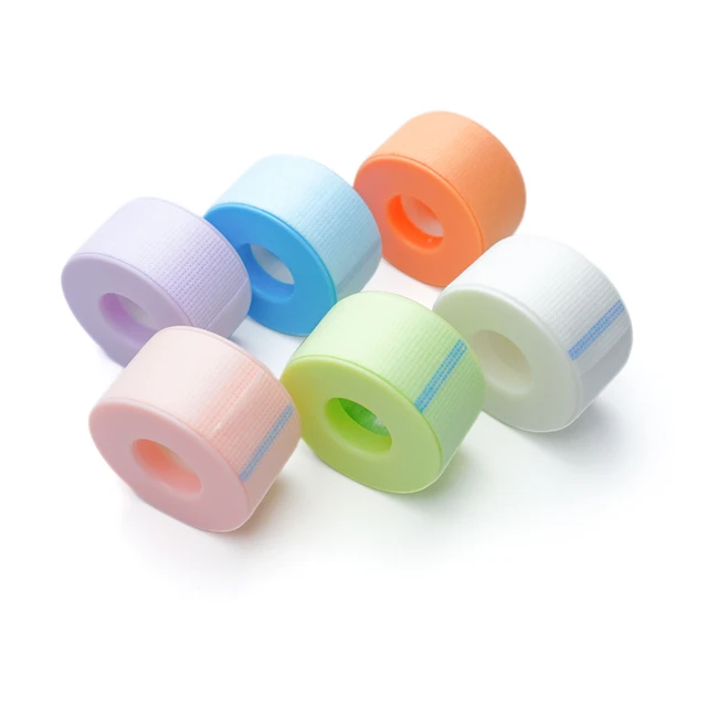 23360-c73617.jpg 1/2 Rolls Eyelash Tape Under Eye Patches Makeup Silicone Micropore Tape Breathable Sensitive Resistant Lashes Extension Eye Pad