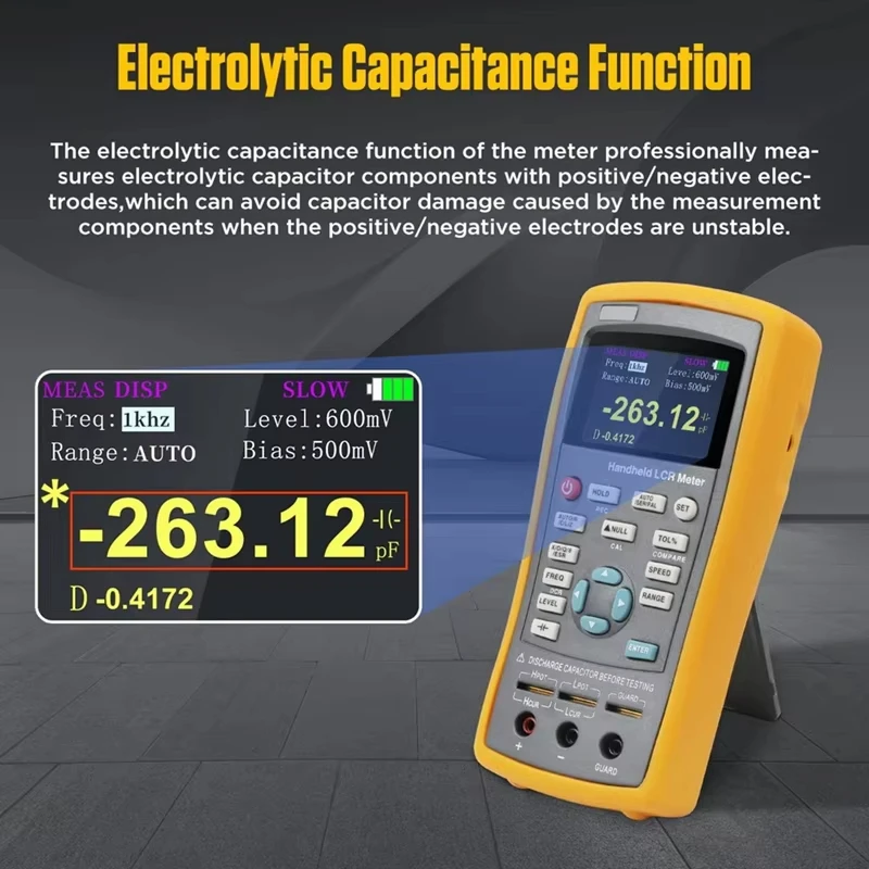 Handheld LCR Digital Bridge Capacitance Inductance Resistance Tester Professional Tester Meter Multi Continuously Adjustable 2