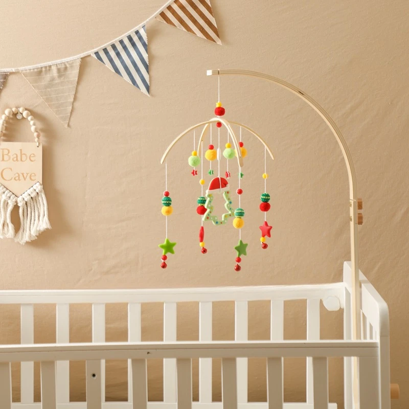 

Newborn Baby Crib Bell Baby Vision Inspired Colorful Christmas Tree Bed Bell Hanging Comfort Toy Wind Chime Pendant