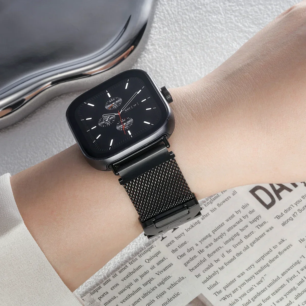Premium 316L Stainless Steel Metal Watch Band Strap Bracelet - Universal Fit Strap Accessories