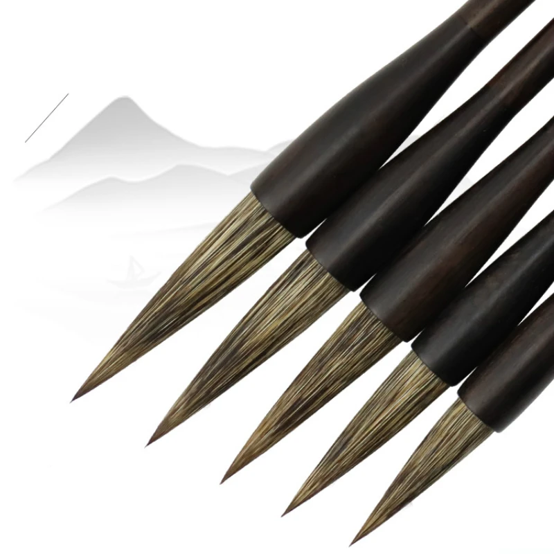 Stone Badger Hair Brush Set Traditional Chinese Painting Landscape Drawing Special Brush Chinese Calligraphy Writing Supplies water brush pen painting cloth special markers pen environmental protection hand writing pen for children supplies
