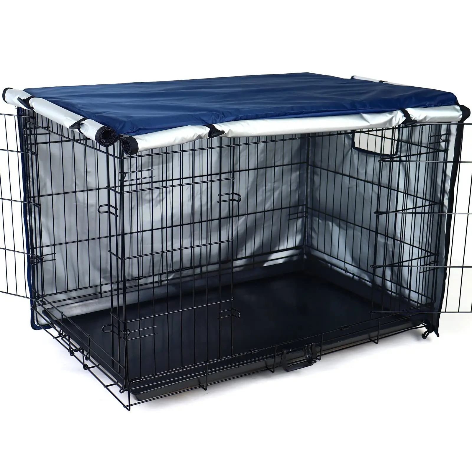 Dog Cage Rainproof Dust Covers Outdoor Universal Dog Wire Crate Cover Waterproof Sun Protection Durable Pet Kennel Case 2