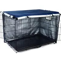 Dog Cage Rainproof Dust Covers Outdoor Universal Dog Wire Crate Cover Waterproof Sun Protection Durable Pet Kennel Case 2