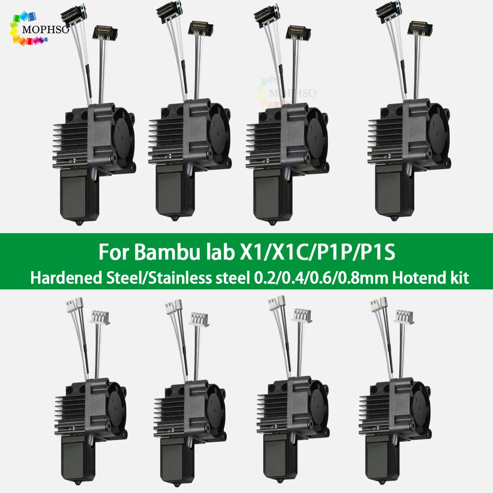 CCTREE Bamboo Original X1, P1 Hotend Kit, 0.2 Mm, Stainless Steel For