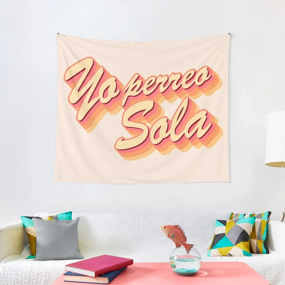 

Yo perreo sola text Tapestry Aesthetic Room Decor Home Decor Accessories Room Decor Aesthetic Tapestry