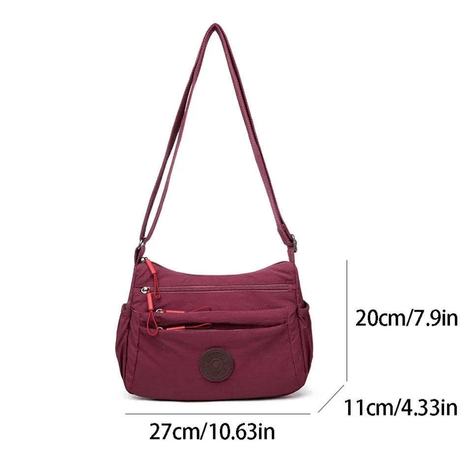 Multi-layer Casual Lightweight One-shoulder Cross-body Bags Women's Fashion Simple Commuting Middle-aged and Elderly Mother Sac 4