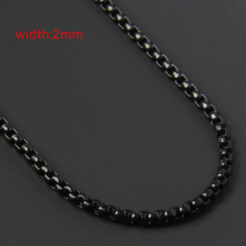2022 Classic Rope Chain Men Necklace Width 2/3/4/5 MM Stainless Steel Figaro Cuban Chain Necklace For Men Women Jewelry