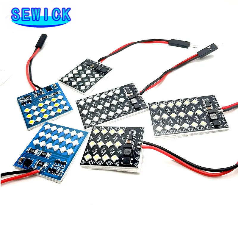 50 шт., 12 В, 24 В, 3030, 12/18SMD, W5W, T10, фестон, лампочки, неполярность, для грузовиков, дверей, номерного знака, лампа для чтения, цвет белый, 6500K