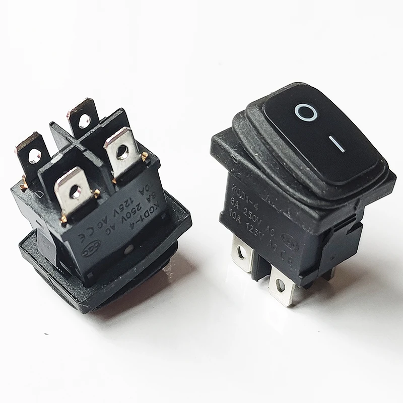 3PCS 4Pin KCD1 Power Rocker Switch 21mm X 15mm Hole 19x13mm