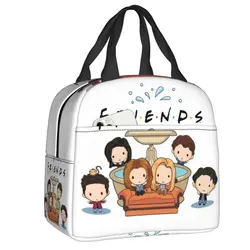 Friends TV Show Insulated Lunch Bag for Camping Travel Resuable Thermal Cooler Lunch Box Women Children Food Container Tote Bags