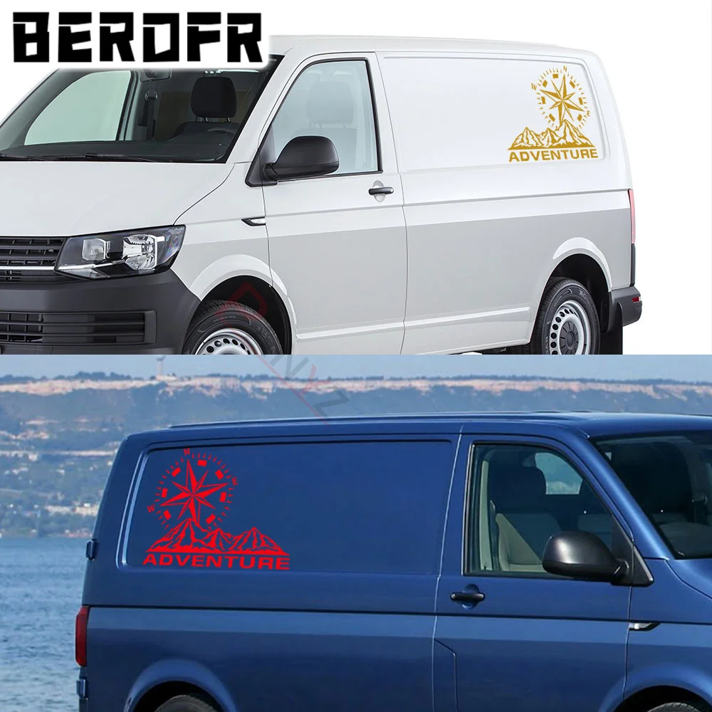 4 Pz/Lotto Adesivi Per Auto Camper Camper Van Per Volkswagen Vw Transporter T4 T5 T6 Multivan Caravelle Decalcomanie In Vinile Accessori