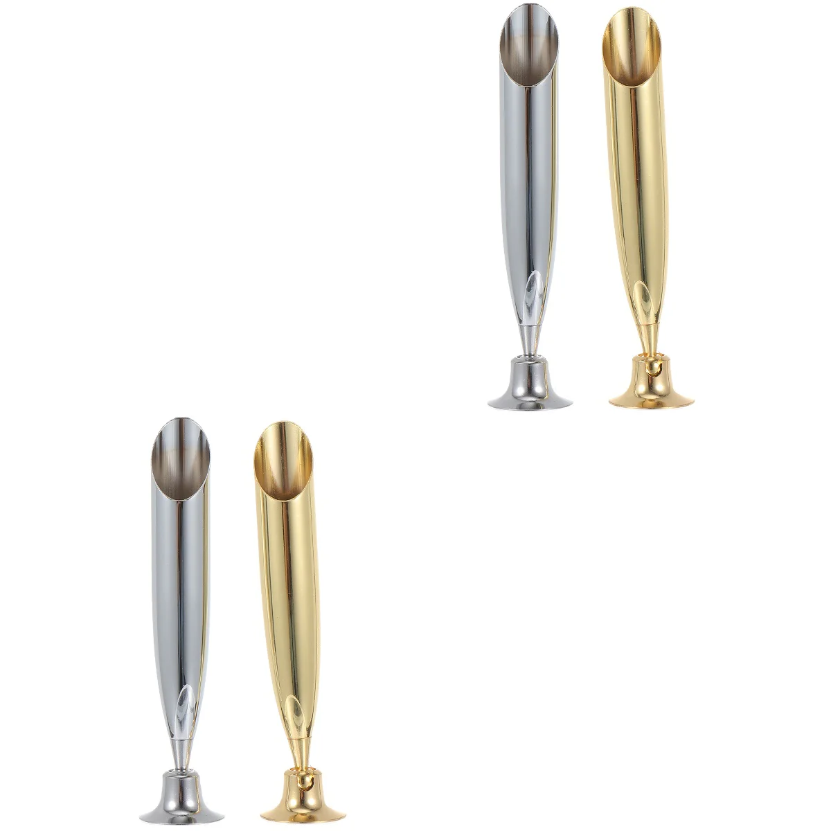 

4 Pcs Pen Socket Quill-pen Support Rest Penholder Storage Stand Metal Creative Rack