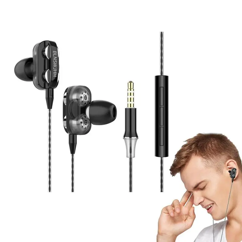 Noise Isolating Earbuds Wired Game Earbuds With Microphone 3.5mm Jack