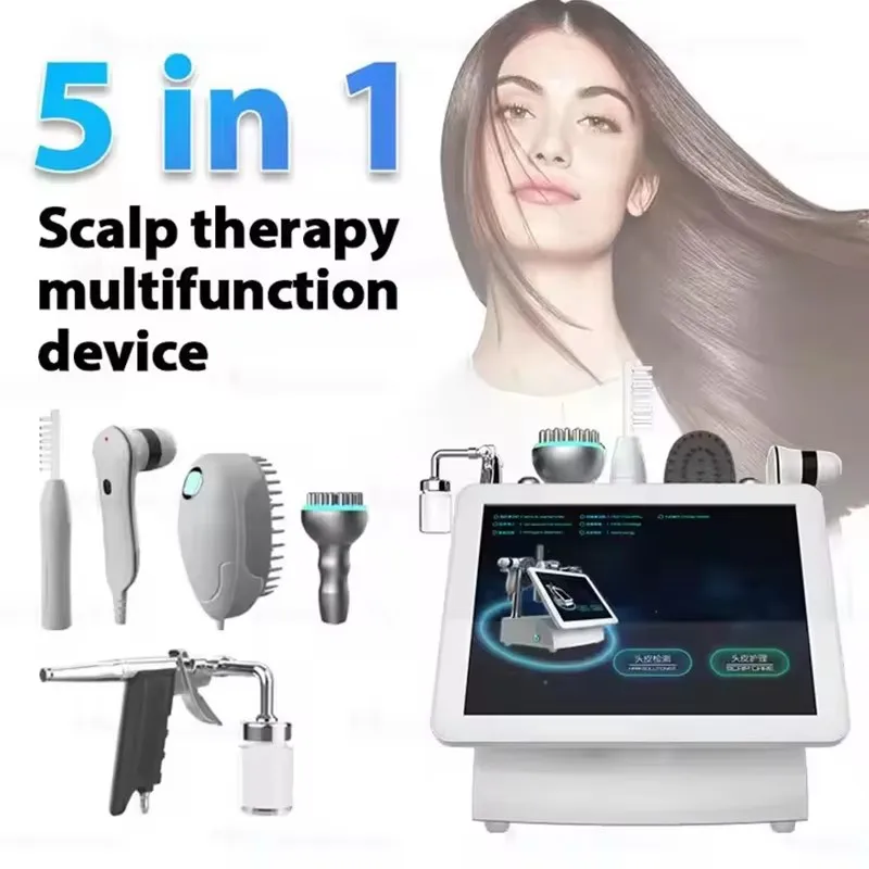 2026 Offerta Speciale: Analizzatore del Cuoio Capelluto a Microcorrente 5 in 1 per il Trattamento della Caduta dei Capelli, Macchina per la Crescita dei Capelli a Microcorrente