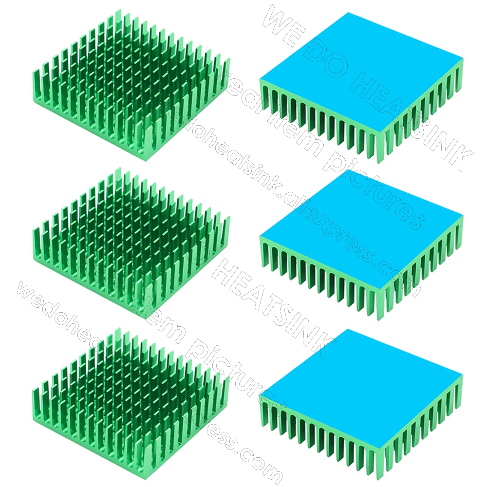 WE DO HEATSINK 40x40x11mm Without or With Thermal Pad 3D Printer Parts Black Aluminum Heatsink for Nema17 42 Stepper Motor