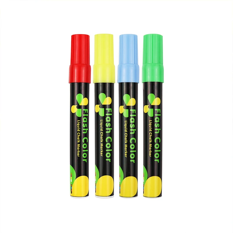 White Marker Pens Marker Pens Color Marker Pens Pen Marker Dry Erase Markers Whiteboard Pens 4pcs 6MM Fluorescent Pen LED Board Advertising Pen Light Board Glass Erasable Whiteboard Green Blackboard Liquid Chalk