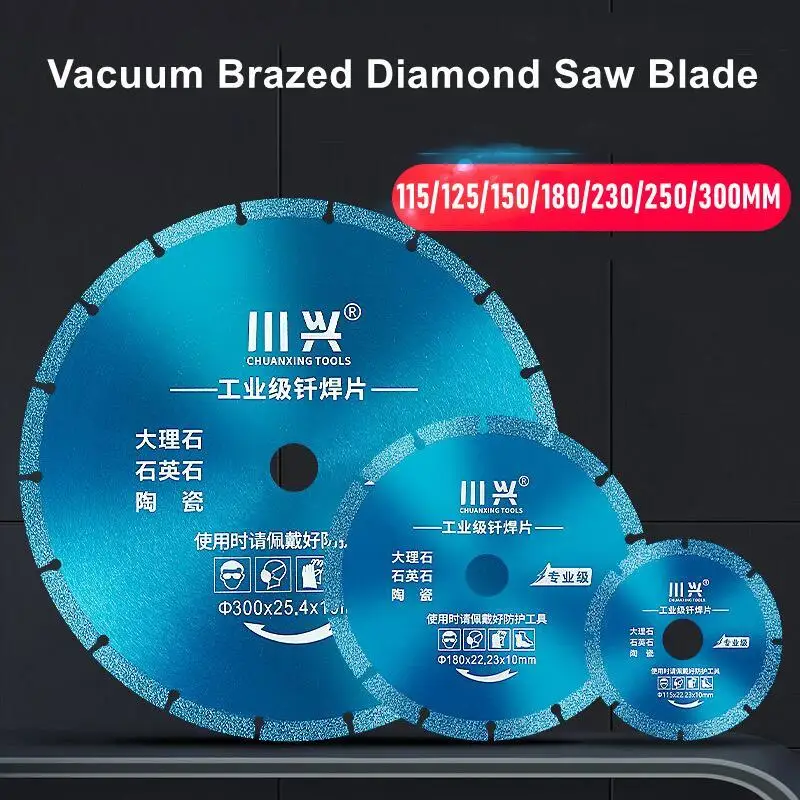 115/125/150/180/230/250/300mm Diamond Saw Blade Dry Wet Vacuum Brazed Cutting  Disc for Rebar Sheet Metal Iron Stainless Steel AliExpress