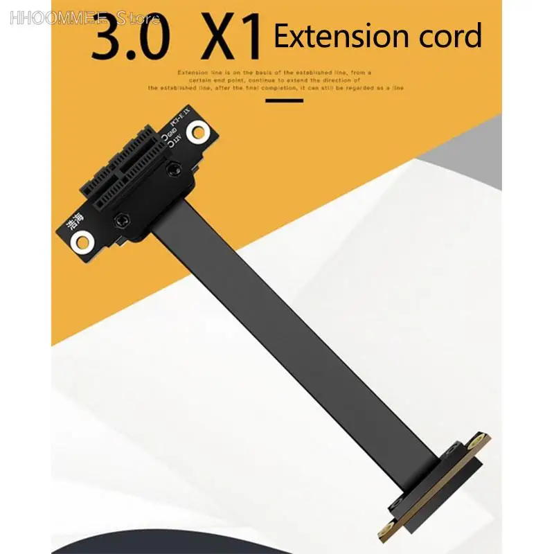 

1pc Extender Ribbon Adapter Extension Cable PCI-E 1X Slot Extension Riser Card