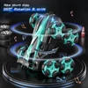 Eight wheels 2.4G gesture sensing 360° Climbing drift Stunt off-road vehicle RC Racing Spray Music Toy Remote Control Car gift 2
