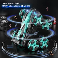 Eight wheels 2.4G gesture sensing 360° Climbing drift Stunt off-road vehicle RC Racing Spray Music Toy Remote Control Car gift 2