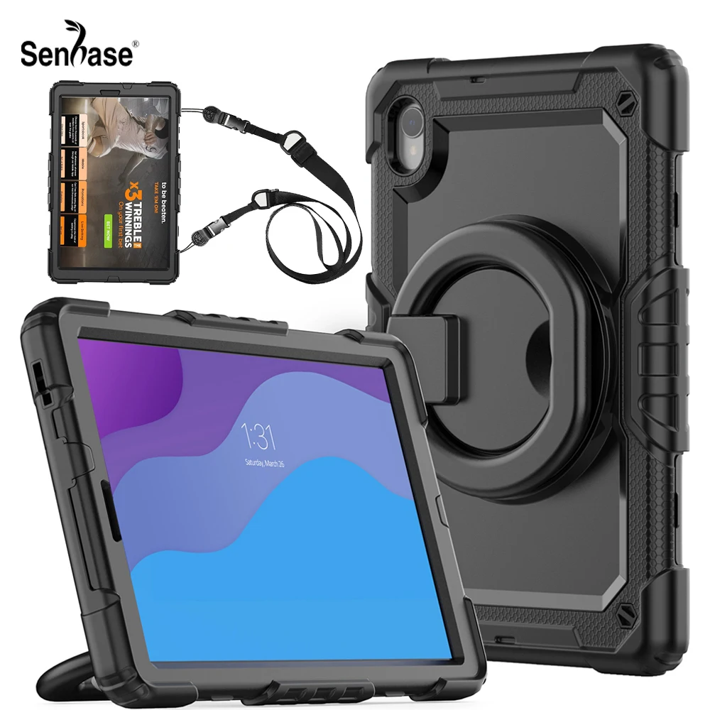 Per Lenovo Tab M10 Hd Gen 2 Tb-X306F Tb-X306L Tb-X306X Caso Bambini Antiurto Armatura Tirare Anello Tracolla Supporto Tablet Cover
