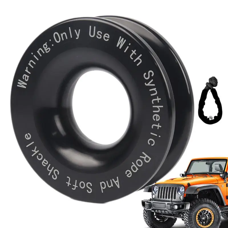 

Soft Shackle Recovery 41 000 Lbs Portable Aluminum Alloy Recovery Ring UTV Towing Ring Rust-Proof Snatch Block Pulley Heavy Duty