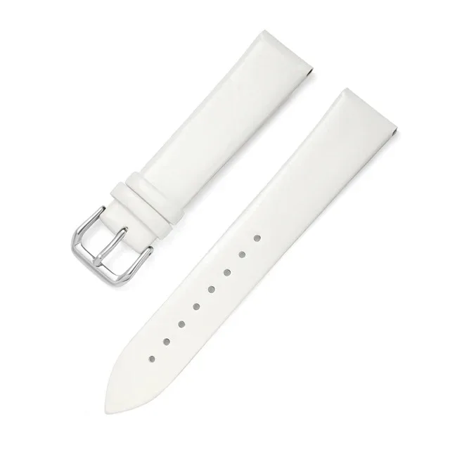 Ultra Thin Leather Watch Strap - Soft, Plain, and Waterproof Band