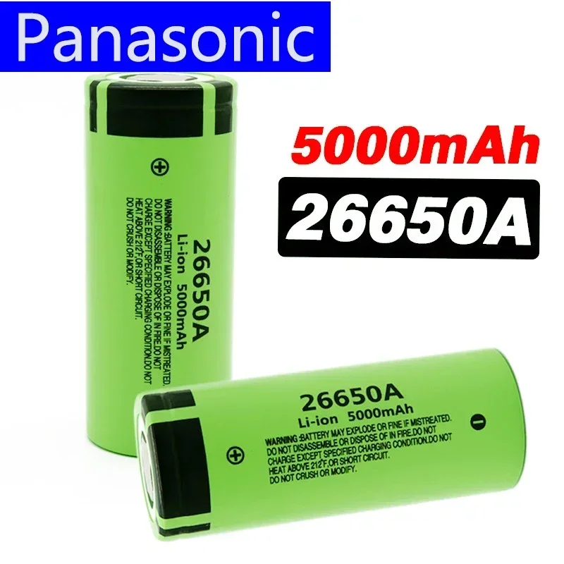 

1-10PCS 100% Original 26650 20A power rechargeable lithium battery 26650A , 3.7V 5100mA . Suitable for flashlight