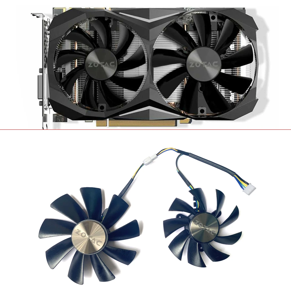 Nuovo 2 Pezzi 87Mm 100Mm Gaa8S2U Ga92S2H 4Pin Gtx1070Ti Mini Ventola Di Raffreddamento Per Zotac Gtx 1080 Ti Mini Gtx 1070 Ti Mini Gtx 1060 Amp Modifi
