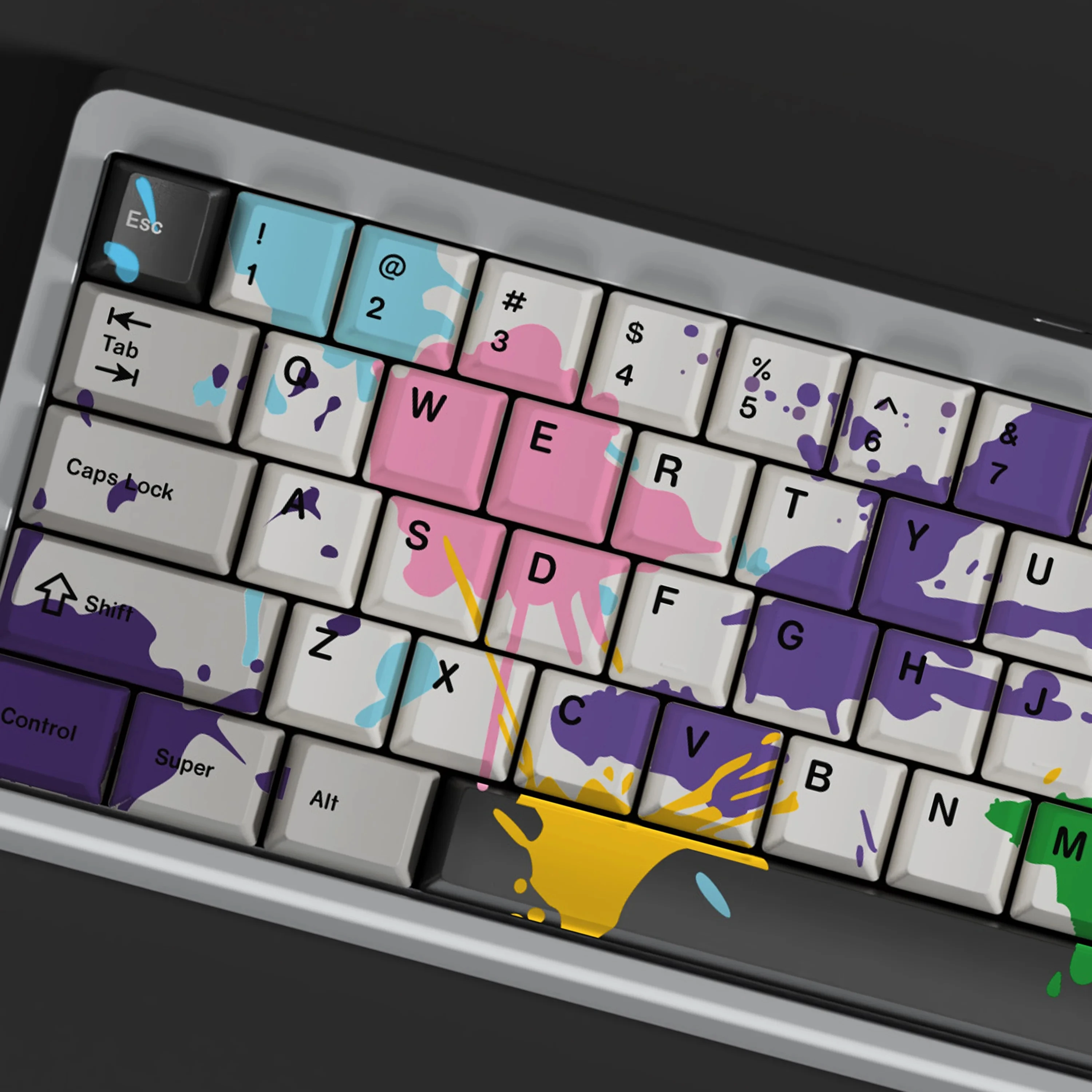 Sublimação de Tingir Perfil Pbt para Teclado Mecânico Zombie Cherry Profile Double b Split Keybar 149 Teclas 100: Pbt - Imagem 4