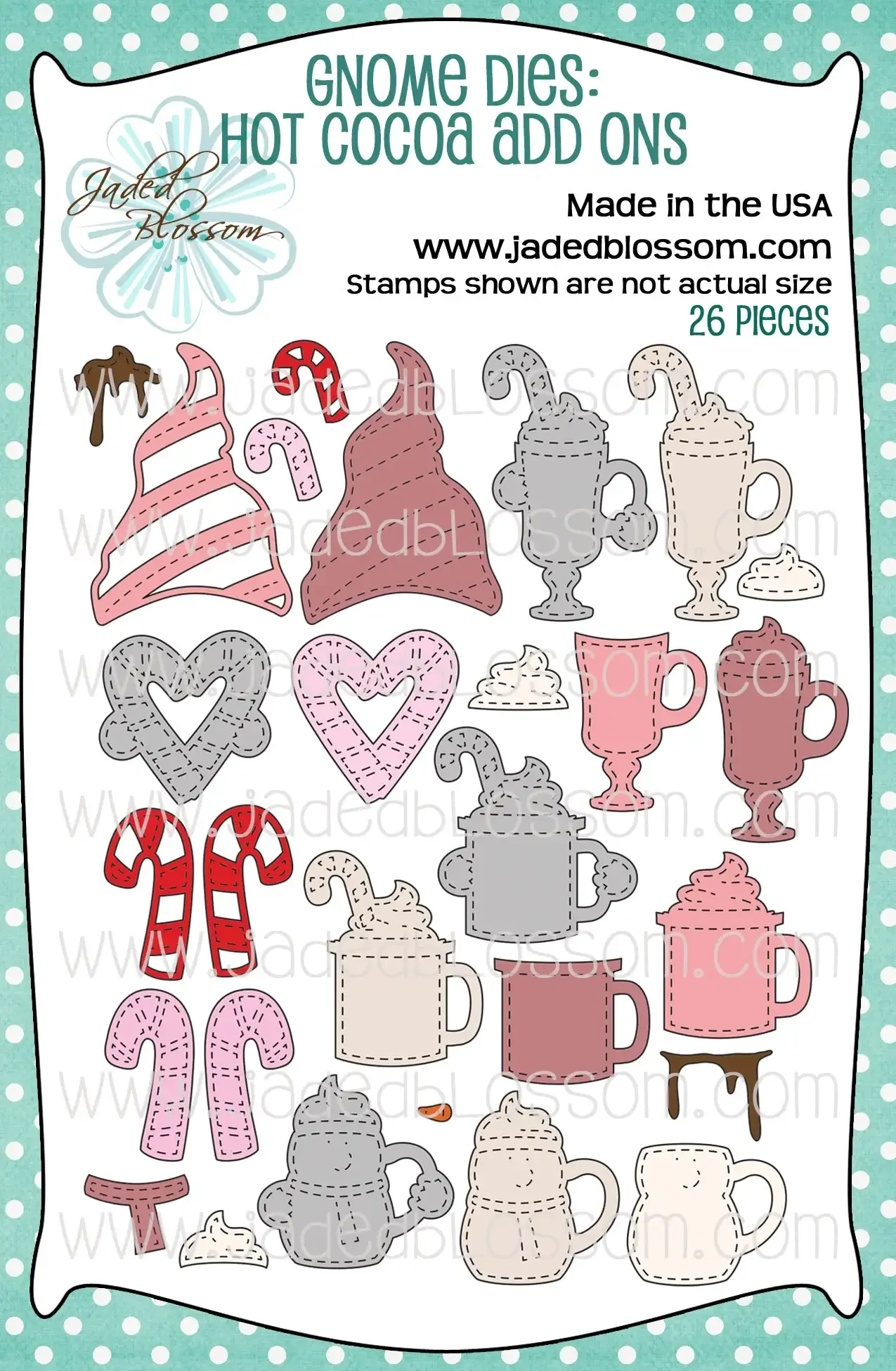

Metal Cutting Dies for Making CardScrapbook Embossed Album DIY Craft Template, Handmade Greeting Card, Hot Cocoa Cup Hearts