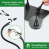 Toolour 5X 10X Magnifying Glass with Light and Stand 3 Lighting Dimmable Magnifier Soldering Magnifying Glass for DIY Close Work 4