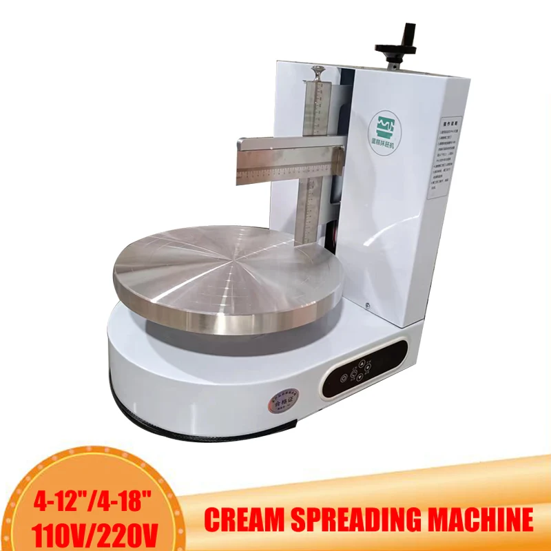 

New Arrival Semi Automatic Birthday Cake Cream Coating Filling Machine 4-12Inch Cakes Cream Butter Spreading Daubing Icing Maker