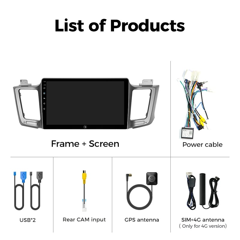 AINAVI RAV4 6GB 128GB ディスプレイオーディオ Ainavi Car radio For Toyota RAV4 RAV 4 XA40 2012-2019