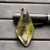 Natural Stone Green Phantom Crystal Pendant Quartz Rutilated Jewellery Decoration Polished Rock Healing 4