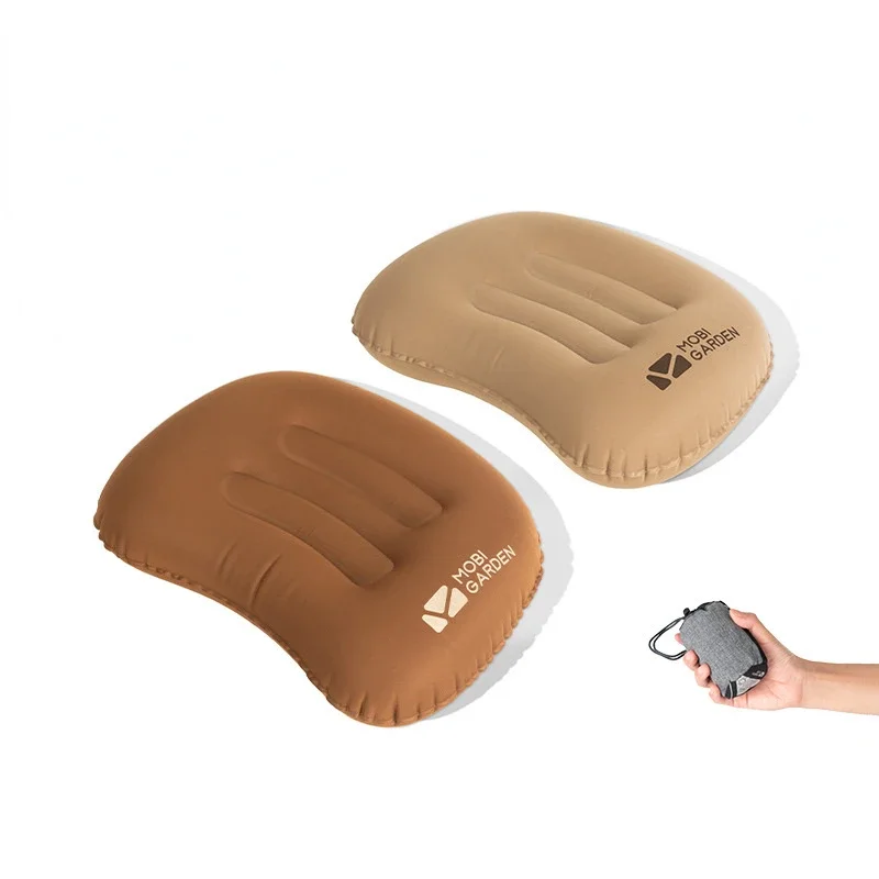 

MOBI GARDEN Camping Air Inflatable Pillow Portable Neck Lightweight Travel Pillowcase Comfortable Inflatable Pillow Camping