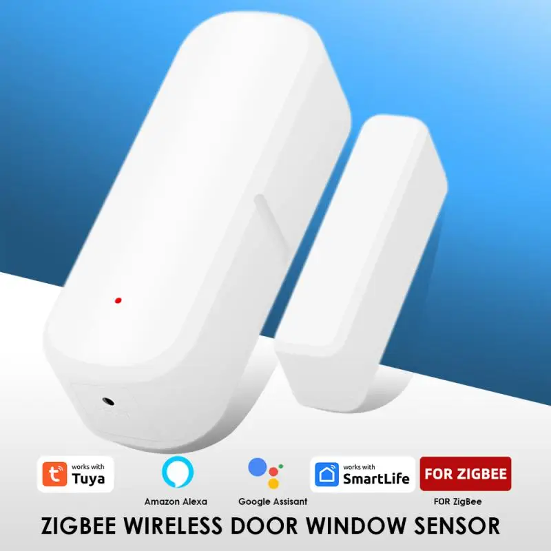 

Tuya Zigbee 3.0 Smart Door Sensor Door Open Closed Detectors Security Protection Smart Life APP Control Via Alexa Google Home