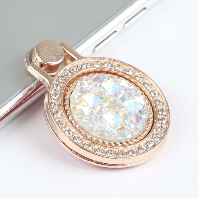 New Fashion Shiny Rhinestone Phone Ring Stand Finger Holder Gift Mobile Phone Stand Anti-Lost for iPhone iPad Xiaomi Buckle