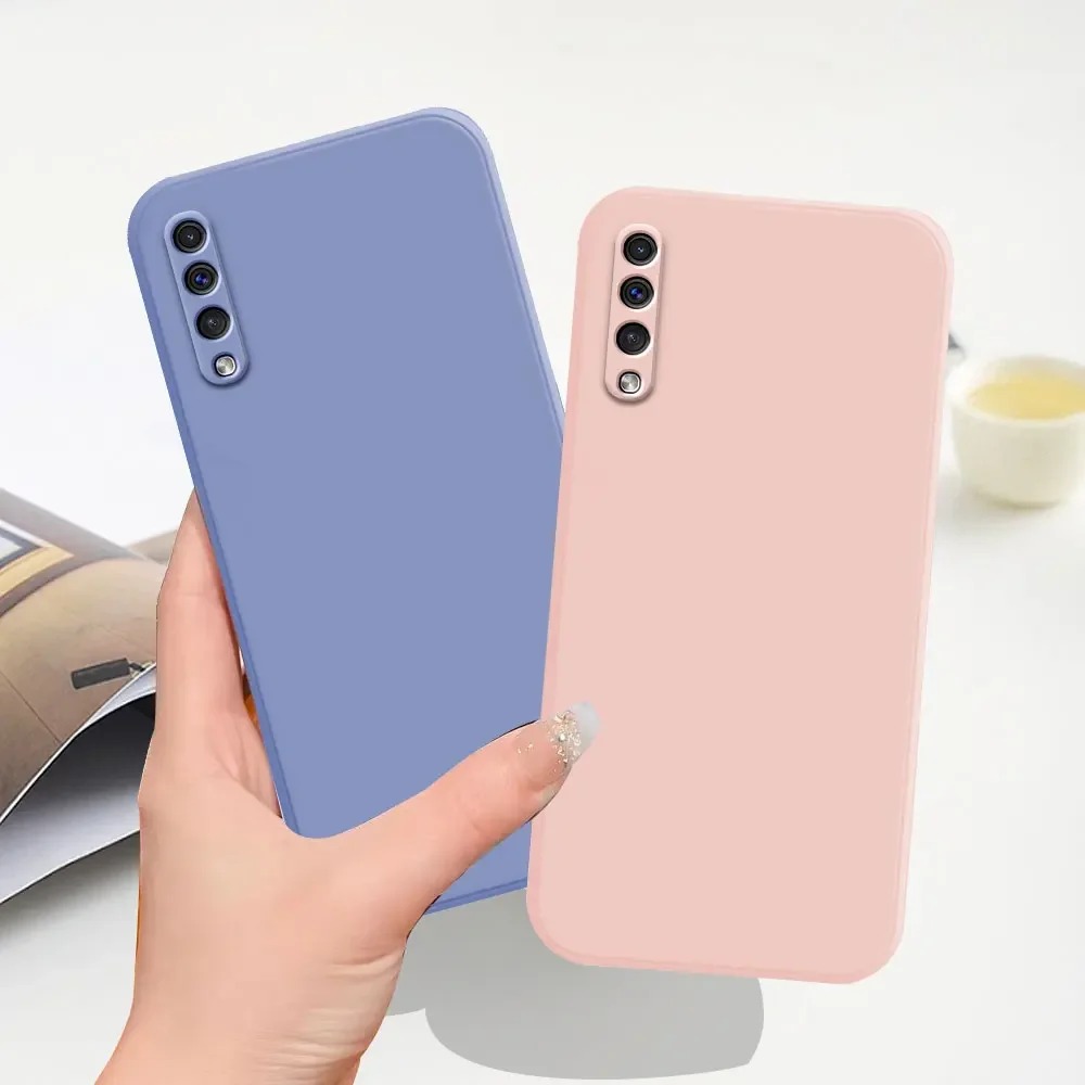 Shockproof Silicone Phone Case with Camera Protector for Samsung Galaxy A50/A50s