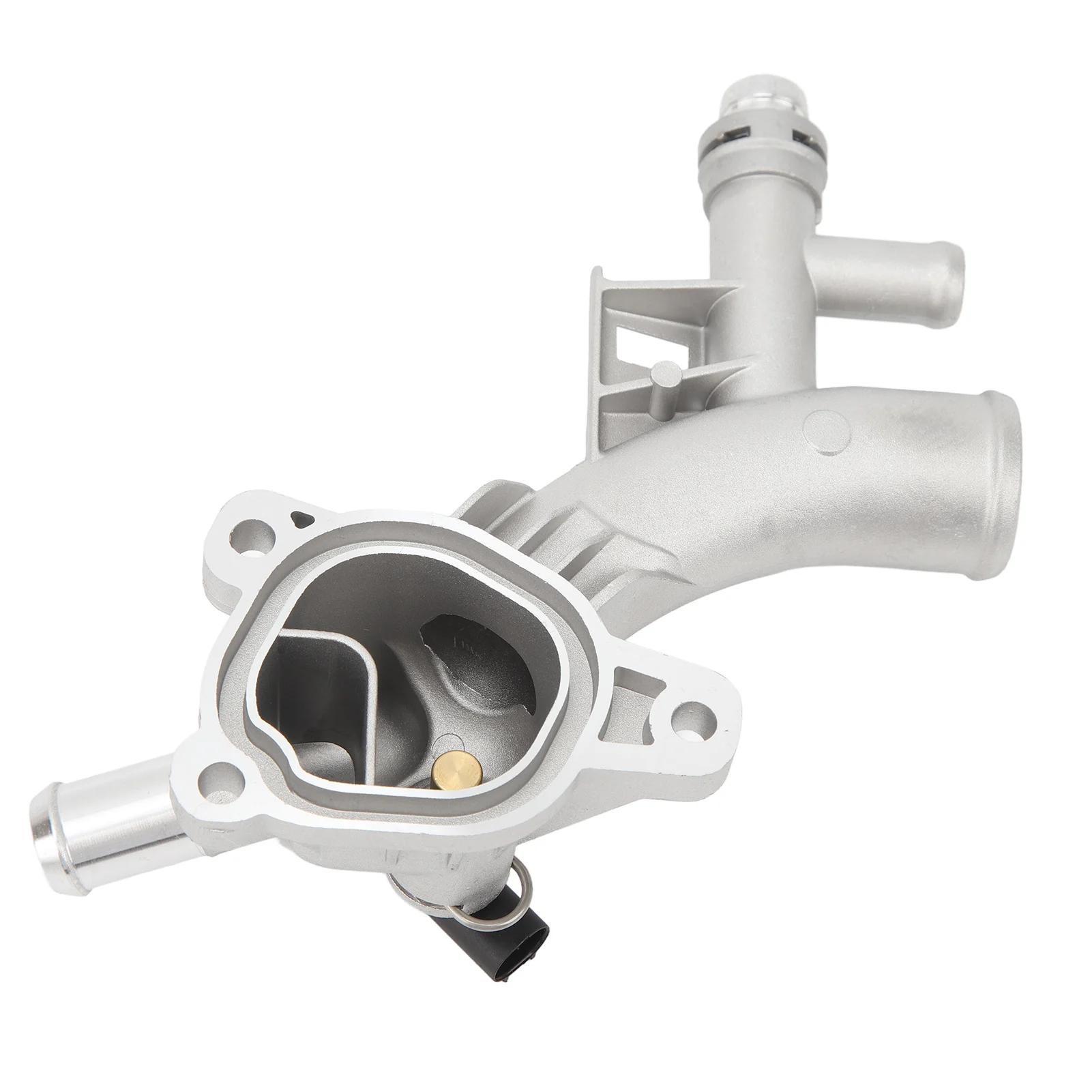 Engine Coolant Thermostat Thermostat Housing Cover 55565334 Water Outlet Thermostat Housing Water Outlet Front Casing High Durability Aluminum for 1.4L 2013 To