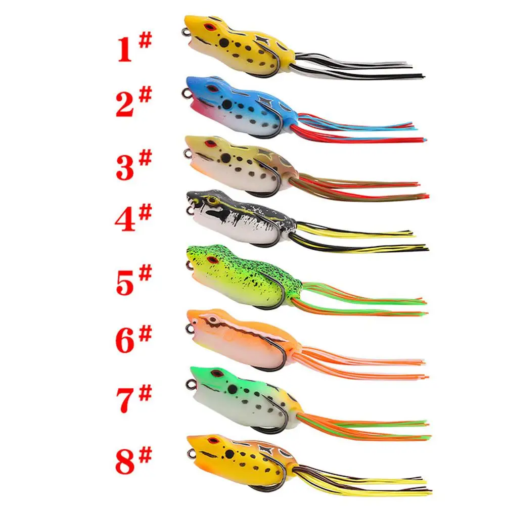 Frog Fishing Baits Long-Range Artificial Thunder Frog Soft Lures Fake Bait  For Saltwater Freshwater Fishing Lures