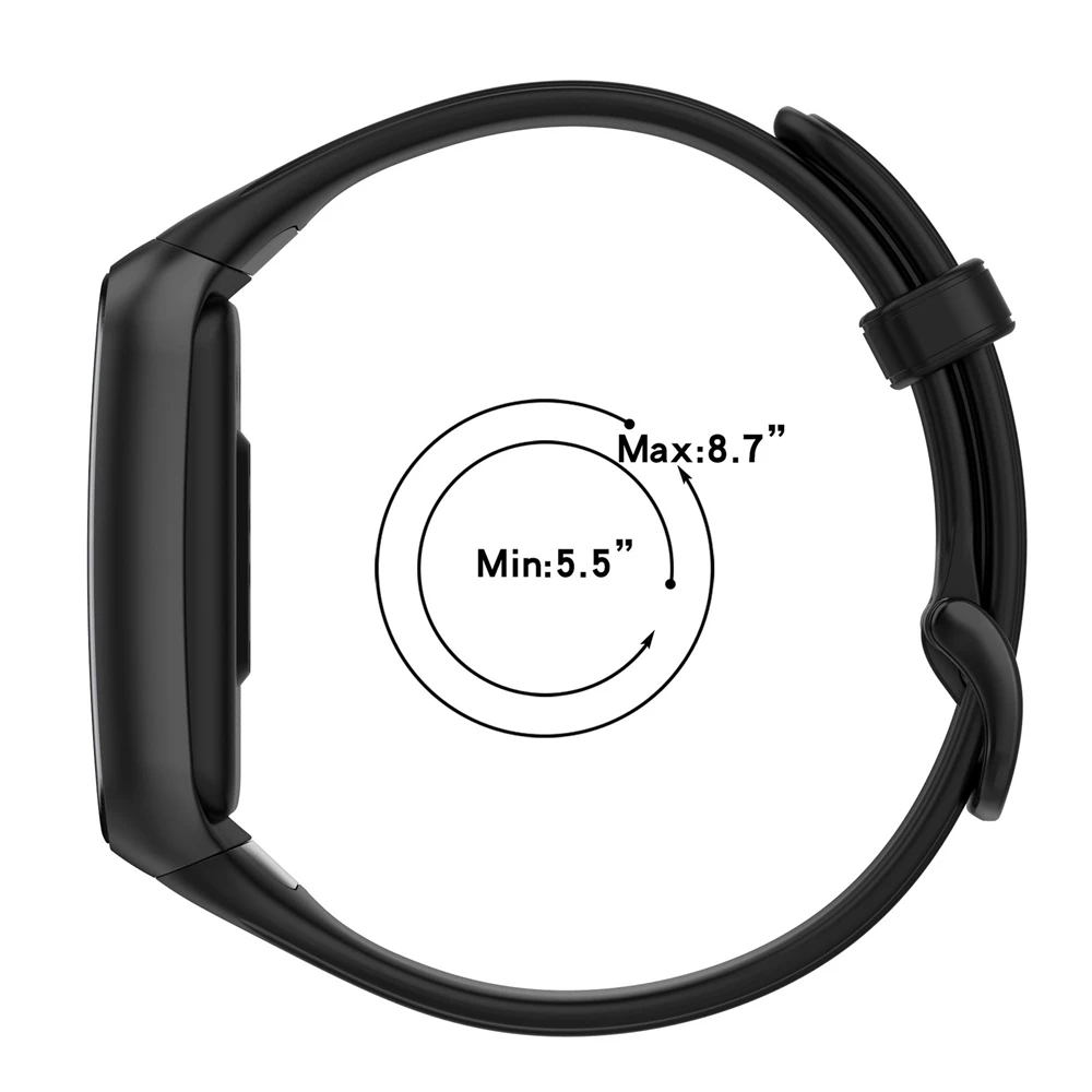 Premium TPU Fitness Tracker Watchband Strap