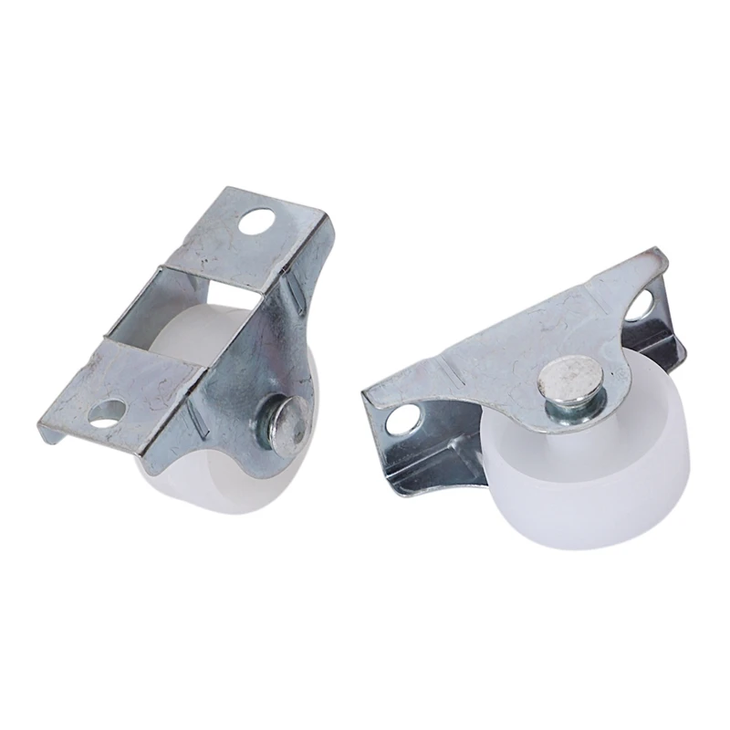 

HOT SALE 8 Pcs White Plastic 25Mm Diameter Furniture Replacement Caster Wheel